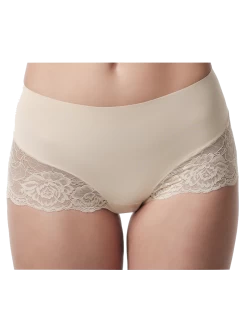 Poirier 15-925 Mid Waist Kanten Broekje Nude