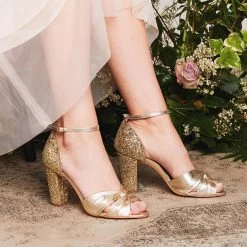 Rachel Simpson Candyfloss Gold Bruidsschoenen -Droom Trouwjurk 6 2400x