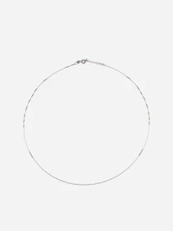 Abrazi Box Chain Ketting Zilver-M