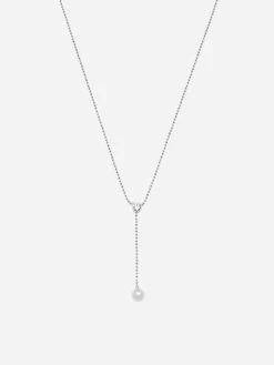 Abrazi Lovey Parel Ketting Zilver