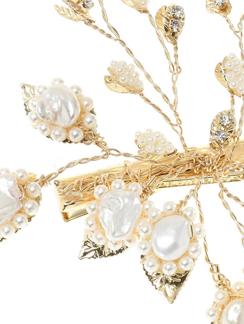 Poirier Haarkam Bruid BB-444 Goud 3 Poirier Haarkam Bruid BB-444 Goud - Afbeelding 3