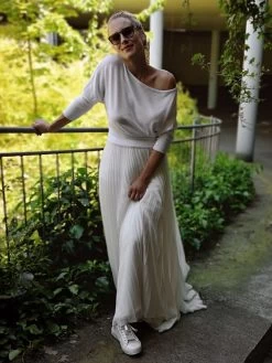 Forever & Eva Bruidstrui Met Vleermuismouwen P5302