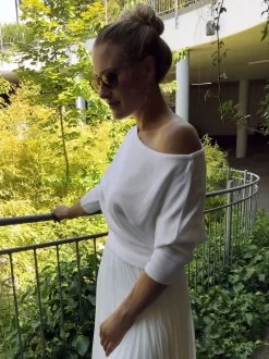 Forever & Eva Bruidstrui Met Vleermuismouwen P5302 -Droom Trouwjurk be amazing 4