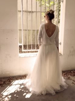 Bruidstrui Met Achterste Halslijn P5303 Forever & Eva -Droom Trouwjurk be beautiful 1