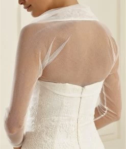 Bianco Evento E122 Bolero 8 Bianco Evento E122 Bolero -Droom Trouwjurk be e122 ivory 2
