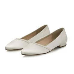 Rainbow Club Belina Bruidsschoenen -Droom Trouwjurk belina ivory satin ivory fine glitter 6
