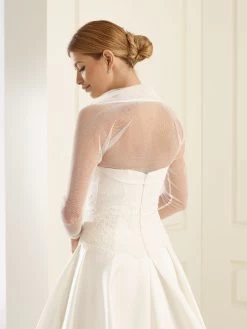 Bianco Evento E122 Bolero 7 Bianco Evento E122 Bolero -Droom Trouwjurk bianco evento bridal bolero e122 2