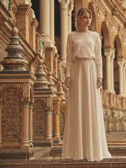 Bianco Evento Kalliope Rok Champagne -Droom Trouwjurk bianco evento kaliope champ. pa94 e345 2