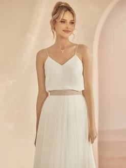 Bianco Evento Ravenna Rok Ivoor -Droom Trouwjurk bianco evento ravenna skirt ivory 3