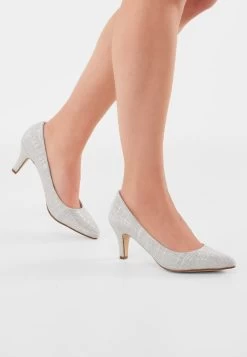 Rainbow Club Brooke Zilver Bruidsschoenen -Droom Trouwjurk brooke silver metallic