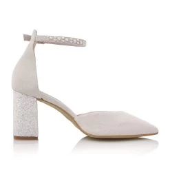Fiarucci Bridal Bryoni Bruidsschoenen 10 Fiarucci Bridal Bryoni Bruidsschoenen -Droom Trouwjurk bryoni off white leather glitter pearls 3