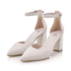 Fiarucci Bridal Bryoni Bruidsschoenen 14 Fiarucci Bridal Bryoni Bruidsschoenen -Droom Trouwjurk bryoni off white leather glitter pearls 7