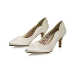 Rainbow Club Butterscotch Bruidsschoenen -Droom Trouwjurk butterscotch ivory satin 6