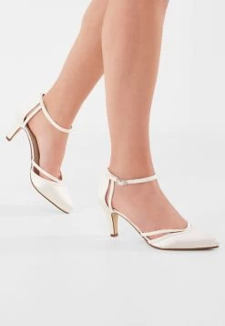 Rainbow Club Desi Bruidsschoenen -Droom Trouwjurk desi ivory satin off white fine glitter
