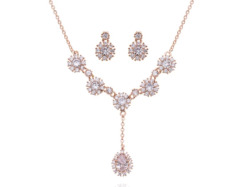 G. Westerleigh Bruidssieraden Set DZ0068RG 3 G. Westerleigh Bruidssieraden Set DZ0068RG - Afbeelding 3