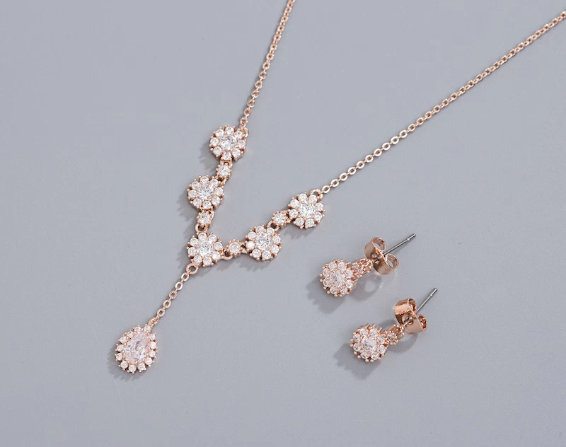 G. Westerleigh Bruidssieraden Set DZ0068RG 4 G. Westerleigh Bruidssieraden Set DZ0068RG - Afbeelding 4