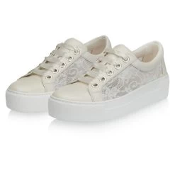 Fiarucci Bridal Franki Bruidssneaker -Droom Trouwjurk fiarucci bridal franki perle lace leather 6