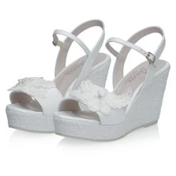 Fiarucci Bridal Shirly Bruidsschoenen -Droom Trouwjurk fiarucci bridal shirly off white leather glitter 6