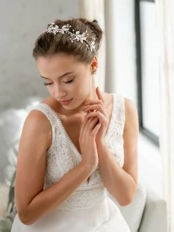 G. Westerleigh HB6132 Haarband Zilver -Droom Trouwjurk g. westerleigh hb6132 4