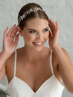 G. Westerleigh HB6132G Haarband Rosegold -Droom Trouwjurk g. westerleigh hb6132g 5