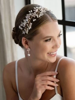 G. Westerleigh HB6329G Haarband Goud -Droom Trouwjurk g. westerleigh hb6329g 3