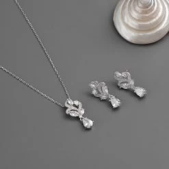 G. Westerleigh JS6445 Bruidssieraden Set Zilver -Droom Trouwjurk g. westerleigh js6445 3