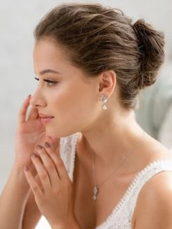 G. Westerleigh JS6445 Bruidssieraden Set Zilver -Droom Trouwjurk g. westerleigh js6445 5