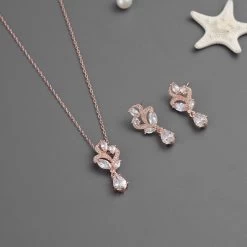 G. Westerleigh JS6445RG Bruidssieraden Set Rosegold -Droom Trouwjurk g. westerleigh js6445rg 3