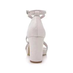 Fiarucci Bridal Giena Bruidsschoenen -Droom Trouwjurk giena off white suede leather braided 6