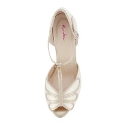 Rainbow Club Harlowe Bruidsschoenen -Droom Trouwjurk harlowe ivory satin gold 4