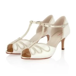 Rainbow Club Harlowe Bruidsschoenen -Droom Trouwjurk harlowe ivory satin gold 6