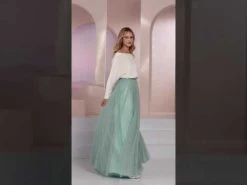 Bianco Evento Passion Rok Mint 15 Bianco Evento Passion Rok Mint -Droom Trouwjurk hqdefault 12 13