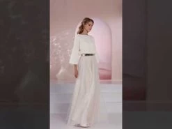 Bianco Evento Bamaris Rok Champagne -Droom Trouwjurk hqdefault 12 8