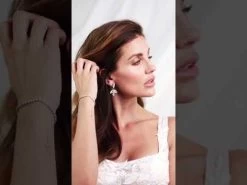 Abrazi Kylie Swarovski Oorbellen Zilver -Droom Trouwjurk hqdefault 21 10