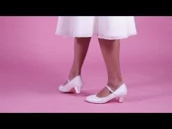 G Westerleigh Flora Bruidsschoenen Ivoor Met Kant En Bandje -Droom Trouwjurk hqdefault 2 2