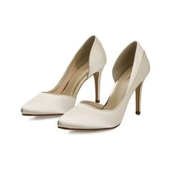 Rainbow Club Joanne Bruidsschoenen -Droom Trouwjurk joanne ivory satin gold piping 6