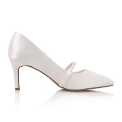 Rainbow Club Kapri Bruidsschoenen -Droom Trouwjurk kapri ivory satin pearl 3