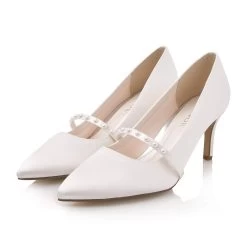 Rainbow Club Kapri Bruidsschoenen -Droom Trouwjurk kapri ivory satin pearl 7