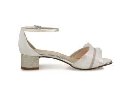 Rainbow Club Karyssa Bruidsschoenen 10 Rainbow Club Karyssa Bruidsschoenen -Droom Trouwjurk karyssa ivory satin silver fine glitter 2 2