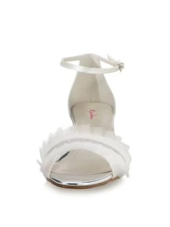 Rainbow Club Karyssa Bruidsschoenen 12 Rainbow Club Karyssa Bruidsschoenen -Droom Trouwjurk karyssa ivory satin silver fine glitter 3 2