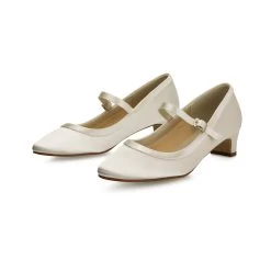 Rainbow Club Larissa Bruidsschoenen Ivoor 13 Rainbow Club Larissa Bruidsschoenen Ivoor -Droom Trouwjurk larissa ivory satin 6 1