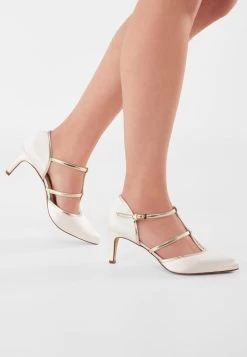Rainbow Club Lindy Bruidsschoenen -Droom Trouwjurk lindy ivory satin gold