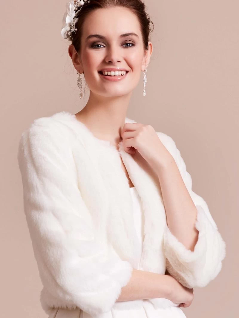 LILLY 09-3186-CR Bolero Kunstbont 3 LILLY 09-3186-CR Bolero Kunstbont - Afbeelding 3