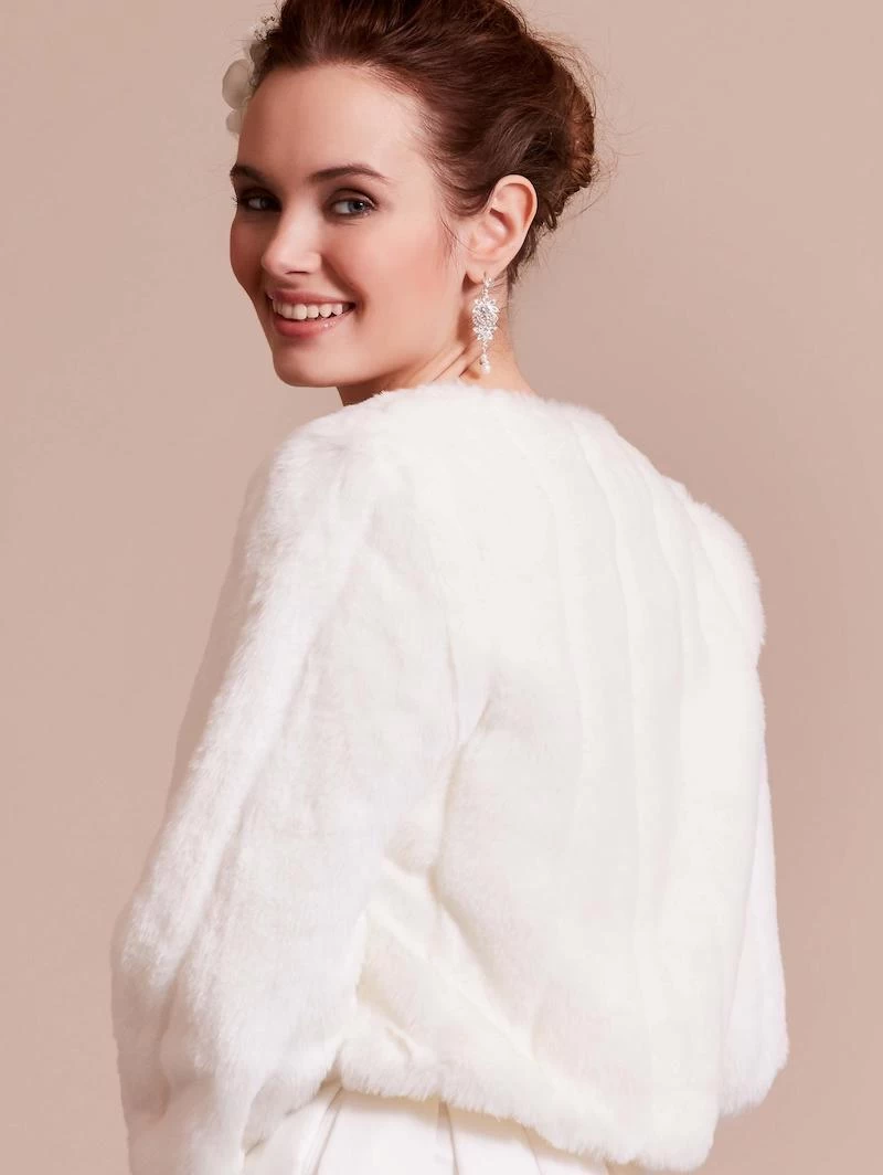 LILLY 09-3186-CR Bolero Kunstbont 4 LILLY 09-3186-CR Bolero Kunstbont - Afbeelding 4