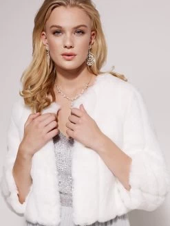 LILLY 09-3186-CR Bolero Kunstbont 13 LILLY 09-3186-CR Bolero Kunstbont -Droom Trouwjurk ly 09 3186 cr 4 1