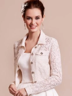 LILLY 09-3805-CR Bruidsjasje Kant -Droom Trouwjurk ly 09 3805 cr 1