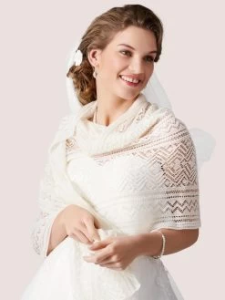 LILLY 09-582-CR-180 Gebreide Sjaal