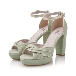 Fiarucci Bridal Marilou Bruidsschoenen Mint 14 Fiarucci Bridal Marilou Bruidsschoenen Mint -Droom Trouwjurk marilou mint suede leather gold 7