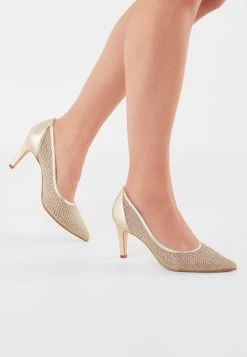 Fiarucci Bridal Melany Gold Bruidsschoenen -Droom Trouwjurk melany gold mesh leather