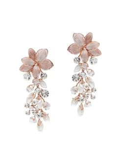 Poirier NC-1334 Oorbellen Roségoud -Droom Trouwjurk nc 1334 079 nc 1334 079 02